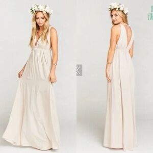 Ava Maxi Dress ~ Show Me The Ring Crisp -Medium